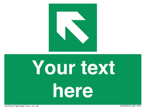 Custom Arrow Top Left Sign